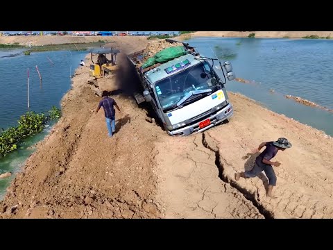 Mix Technical Operators Bulldozer Rescue STUCK & Overturned Dump Truck!