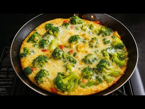 Broccoli omelette Everyone Thinks Is Pizza!🍕🥦 Easy & Delicious Recipe!