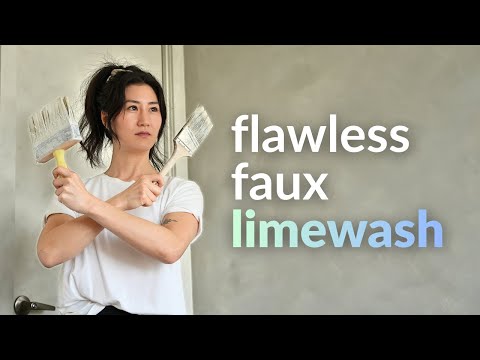 How to DIY faux limewash for detailed freaks *this might bother you*