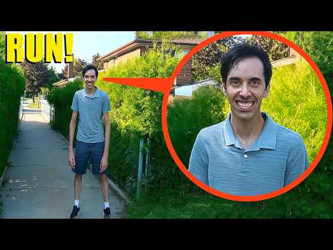 When he follows you Smiling like this.. You are his next target. RUN AWAY FAST!!