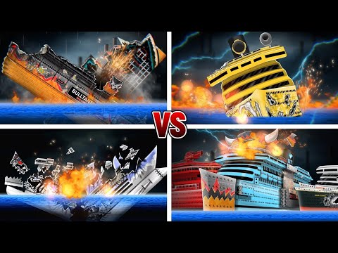 FULL Final Battle / Goldentanic vs Sharktanic and Bulltanic 🚢⚓️⭐️