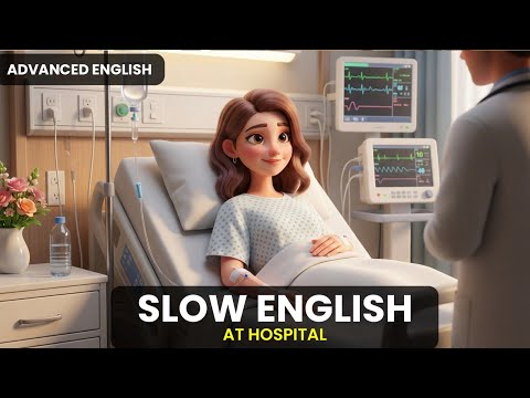 English Speaking Practice | At The Hospital | Slow English | Easy English | A1-A2