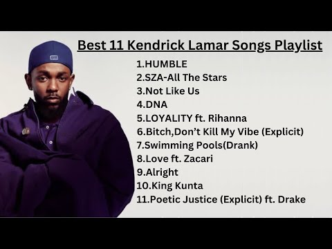 🔥 Best 11 Kendrick Lamar Songs Playlist | Must-Listen Bangers! Benzezar Music🎶