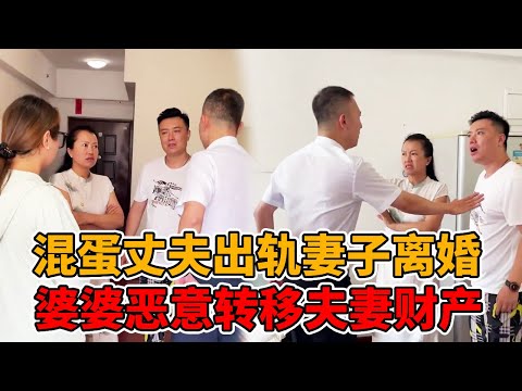 The scoundrel husband was caught being unfaithful and maliciously transferred the couple's common p