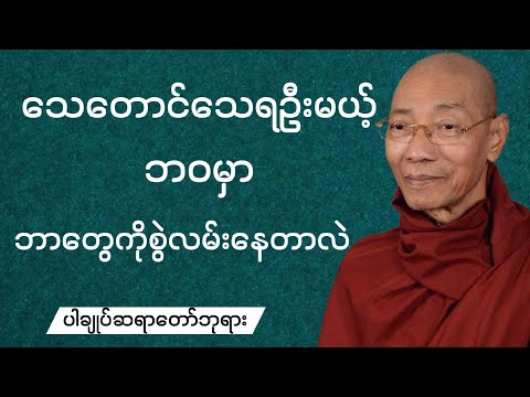သေတောင်သေရဦးမယ့် ဘဝမှာ ဘာကိုစွဲလမ်းနေတာလဲ တရားတော် .(ပါချုပ်ဆရာတော်ဘုရား)..#တရားတော်များ #တရားတော် 