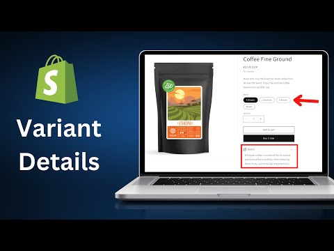 How to Add Different Descriptions Per Variant - Shopify Tutorial