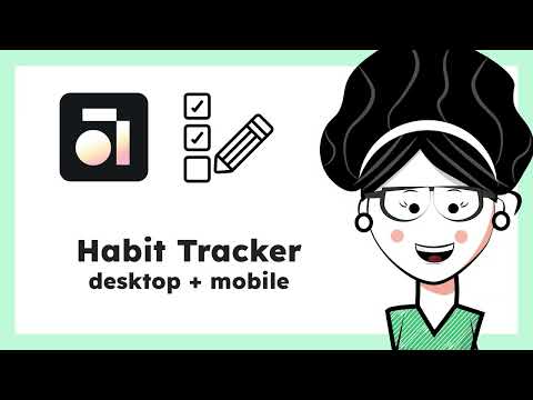 Anytype tutorial - Habit Tracker for desktop + mobile template (Jan 2025)