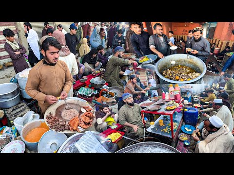Ultimate Breakfast in Afghanistan | Traditional Early morning street food | Liver fry recipe | Rosh