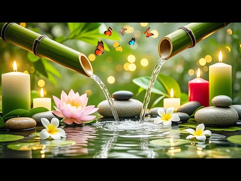 Relaxing Bamboo Water Sounds 🌿 Meditation Music for Stress Relief, Deep Sleep & Nature Sounds