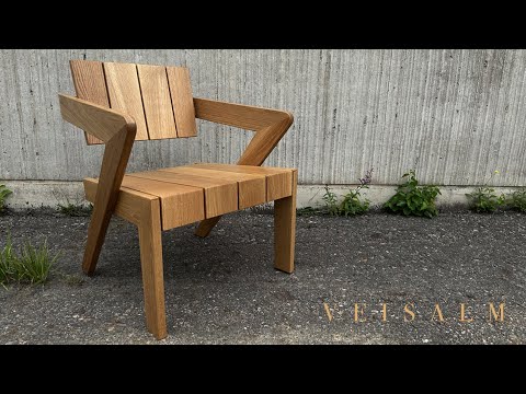 Modern Oak Patio Chair – Full Build from Start to Finish