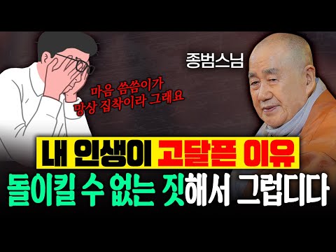 인생 헛 산 것 같은 이유? 인생은 이렇게 살아야 합니다│종범스님 법문 몰아보기 #종범스님 #인생고민 #큰스님법문