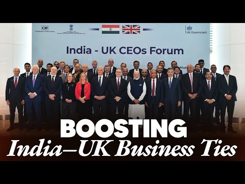 LIVE : PM Modi and UK PM Keir Starmer attend the CEO Forum in Mumbai