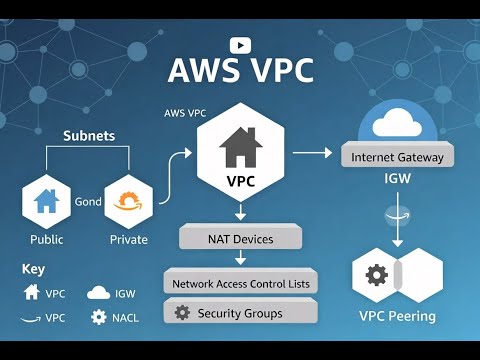 AWS VPC Components , VPC, Subnets, IGW, Nat Devices, NACL , Seucrity Groups , VPC peering exlained
