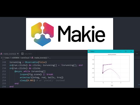 Making animations and interactive applications in Makie.jl
