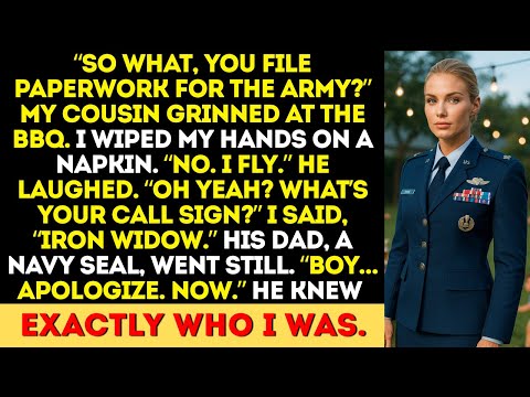 My Cousin Mocked Me at the BBQ — Until His Dad, a SEAL, Heard My Call Sign: “Apologize. NOW.”