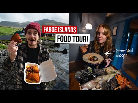Americans Try the STRANGEST Foods in the Faroe Islands! 🇫🇴 Fermented Sheep, Dried Fish & MORE!