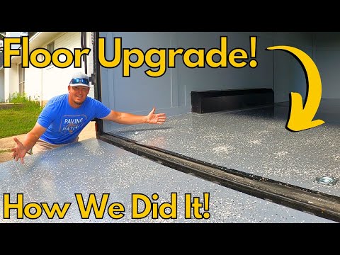 Upgrading Our Enclosed Trailer Floor With A Poly Coating! Here's How We Did It!