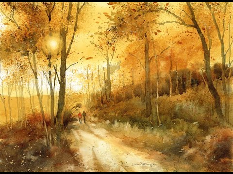 Learn to Paint Golden Light in Watercolor on a Late Autumn Walk