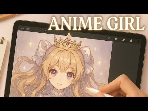 ๐ Magical Anime Girl Drawing Tutorial | Elegant Lolita Style Speedpaint (Procreate)โ #Speedpaintโ