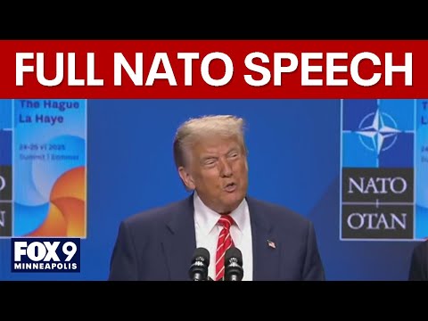 Trump answers questions about Israel, Iran at NATO summit [FULL]
