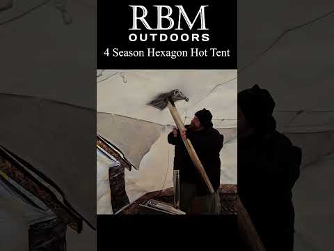 4 Season Hexagon Luxury Hot Tent from  RBM Outdoors #tent #camping #hottent