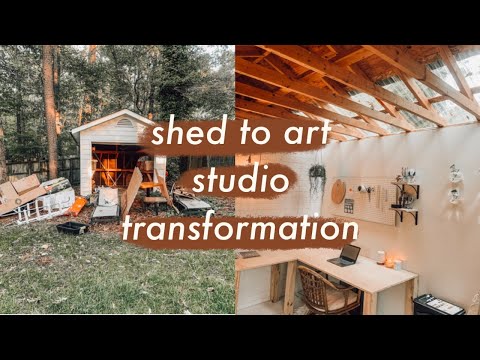 TRANSFORMING MY SHED INTO AN ART STUDIO