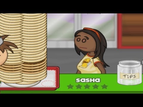 giving sasha 1006 pancakes on papa's pancakeria