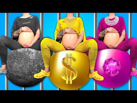 الحامل وينزدي مقابل الحامل باربي مقابل الحامل خوخة في السجن! *مواقف مضحكة & مهارات عبقرية!