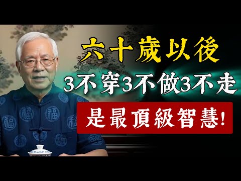 六十歲以後，記住「3不穿、3不做、3不走」！學會斷捨離，是最頂級的智慧。