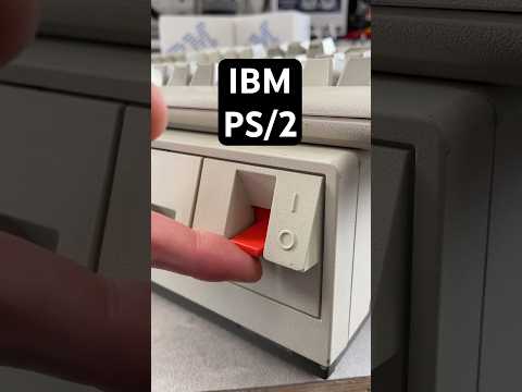 1987 IBM PS/2 ASMR #doscember #shorts #ibm #retro