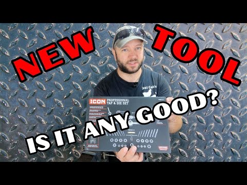 UNBOXING AND REVIEW OF HARBOR FREIGHTS NEW ICON METRIC TAP AND DIE SET