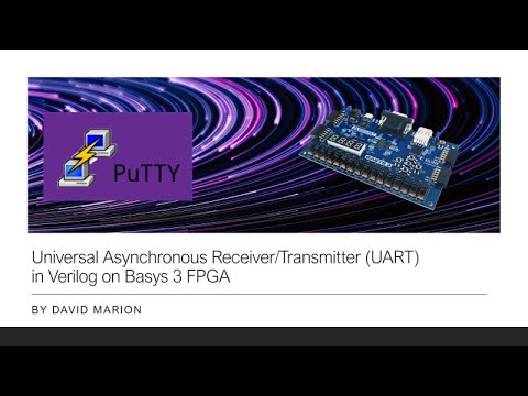 UART in Verilog on Basys3 FPGA using PuTTY