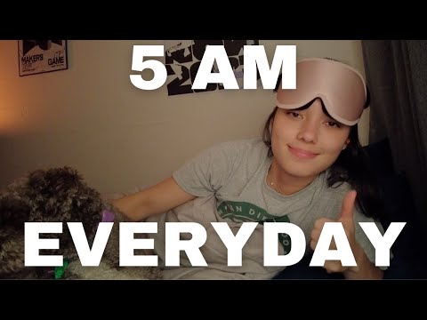 waking up at 5am for a week *REALISTIC*