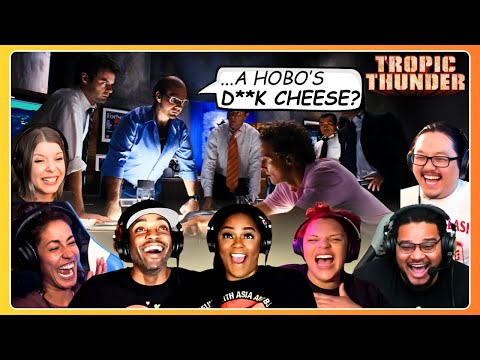 TOP "How about I send you a HOBO'S D**K CHEESE" Reactions 🧀 Tropic Thunder (2008) Movie Reaction