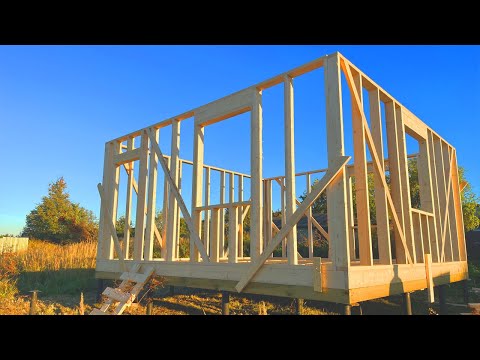 I built a BUDGET frame house in 2 days! Step-by-step construction process. That's what happened...
