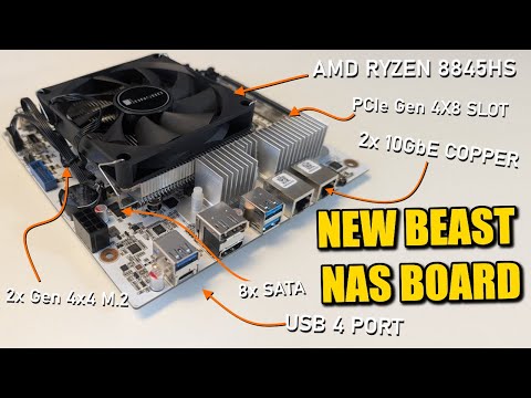 N7 AMD 8845HS 10GbE NAS DIY MITX Motherboard Review (Miniroute)