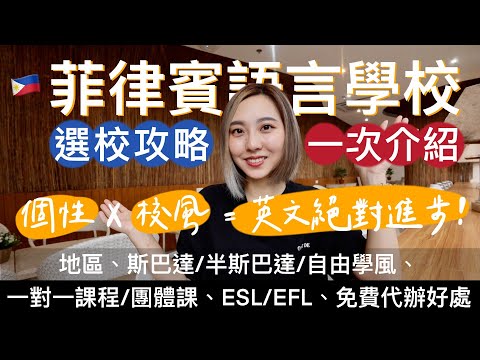 🇵🇭去菲律賓唸英文「選校攻略」？去語言學校前須知：斯巴達／自由學風、一對一／團體課、免費代辦優點？利用個性x校風，英文絕對可以進步！！！