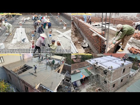 Full 60 Days To Build A Dream Home For Parents Starting From Foundation To Finishing 2 Floor Roof