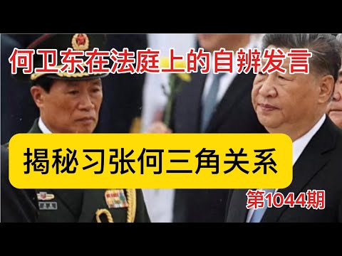 独家：何卫东在军事法庭上的自辨书，何卫东揭秘习张何三角关系，中南海有两个党中央。《老灯开讲第1044期》