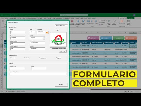 😱 FORMULARIO de INGRESO DE DATOS para Registrar, Modificar, Eliminar y Buscar Datos con VBA en Excel