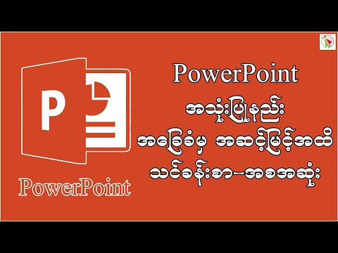 PowerPoint သင်ခန်းစာ - အစအဆုံး