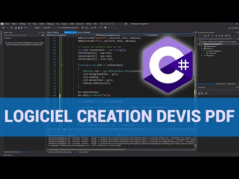 C# : Créer un logiciel de génération  de devis PDF (Partie 1/2)