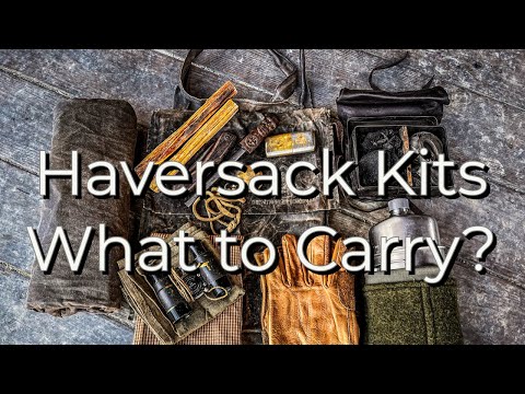 Haversack kits with Bedroll Carry with Dave Canterbury
