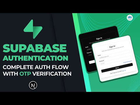Supabase Authenication with OTP Verification | Signup | Login | Reset Password | Protected routes