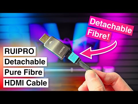 The Ultimate Way to Run HDMI Through a Building – RUIPRO Detachable Fibre HDMI 2.1 Cable!