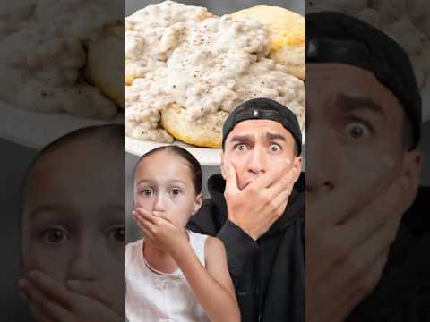 7-Year-Old Tries Biscuits & Gravy for the First Time