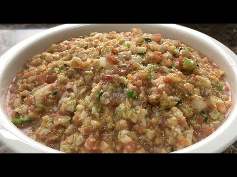 白菜餃子餡直接用鹽殺白菜是大錯，教你飯店不外傳的秘方，出鍋後香的很