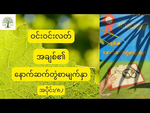 အချစ်၏နောက်ဆက်တွဲစာမျက်နှာ - ဝင်းဝင်းလတ် (အပိုင်း - ၈)