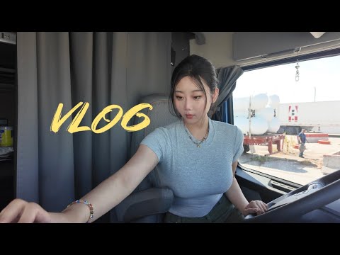 Vlog29｜北美女卡车司机｜德州之旅5天工作日常｜网友见面｜My trucking life