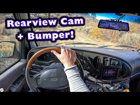 Wolfbox G900 Tripro Rearview Camera Mirror – Great Products for Your Class B RV (Tire Inflator, Fan)